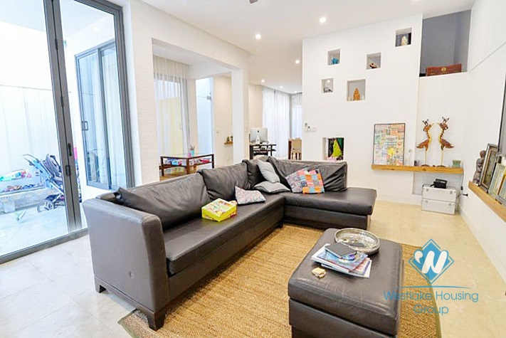 Gorgeous scandinavian style 4 bedrooms villa for rent in Tay Ho, Hanoi 